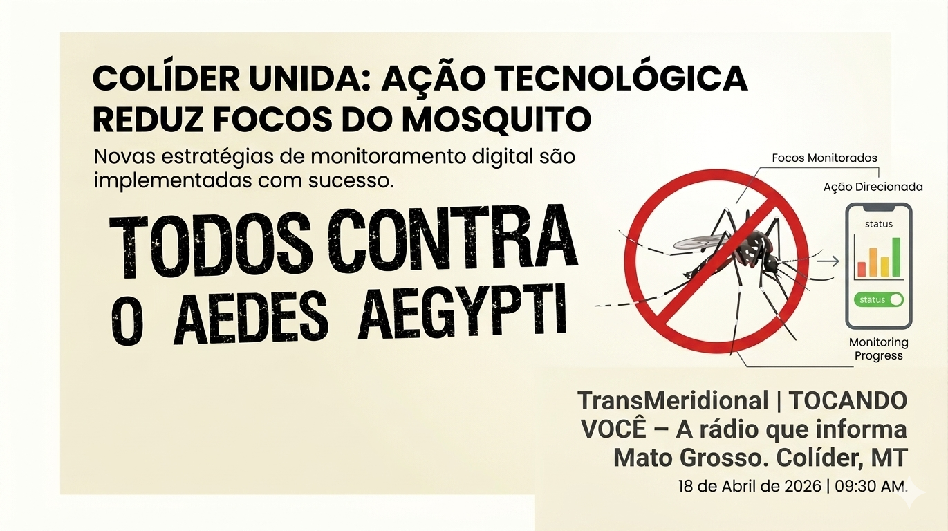 Colíder moderniza combate ao Aedes aegypti com tecnologia de ponta e monitoramento digital