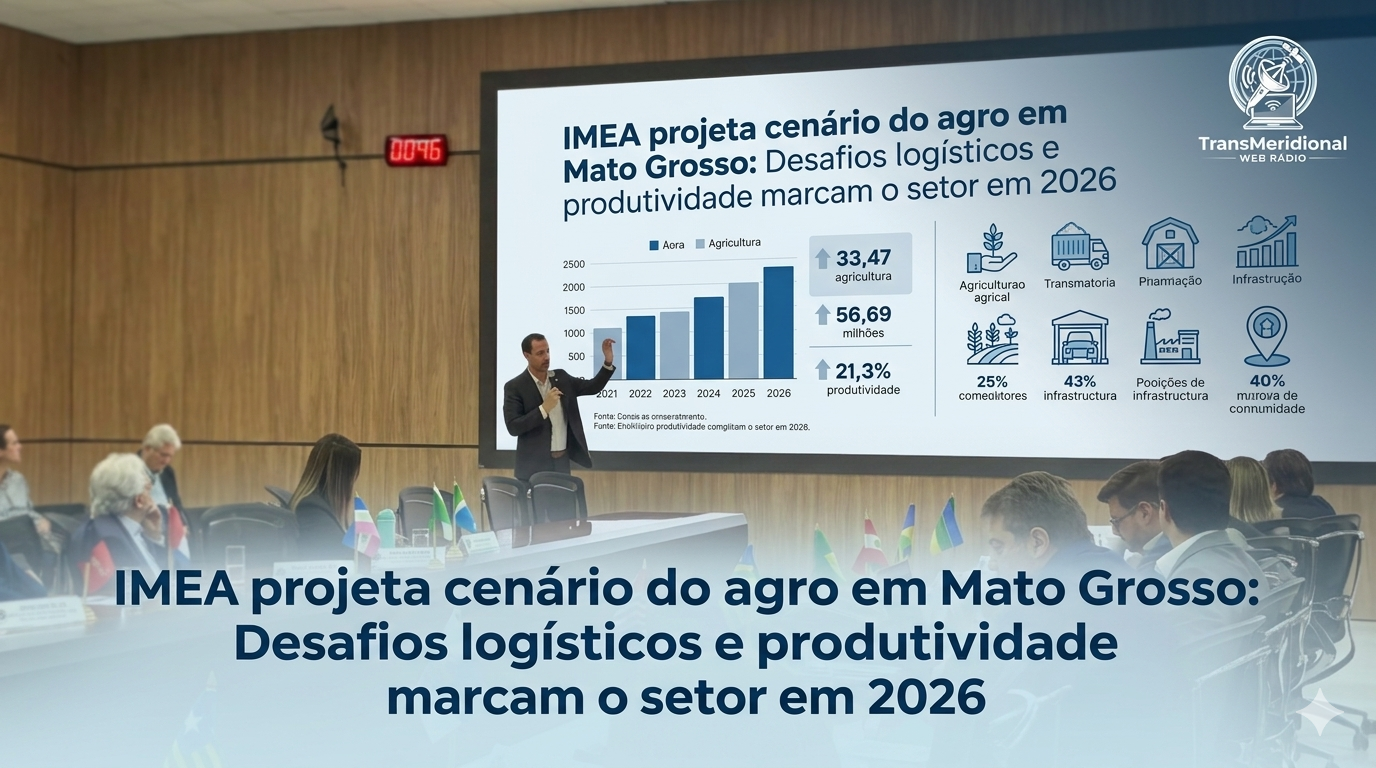 IMEA projeta cenário do agro em Mato Grosso: Desafios logísticos e produtividade marcam o setor em 2026