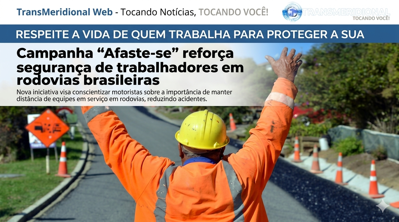 Campanha “Afaste-se” reforça segurança de trabalhadores em rodovias brasileiras