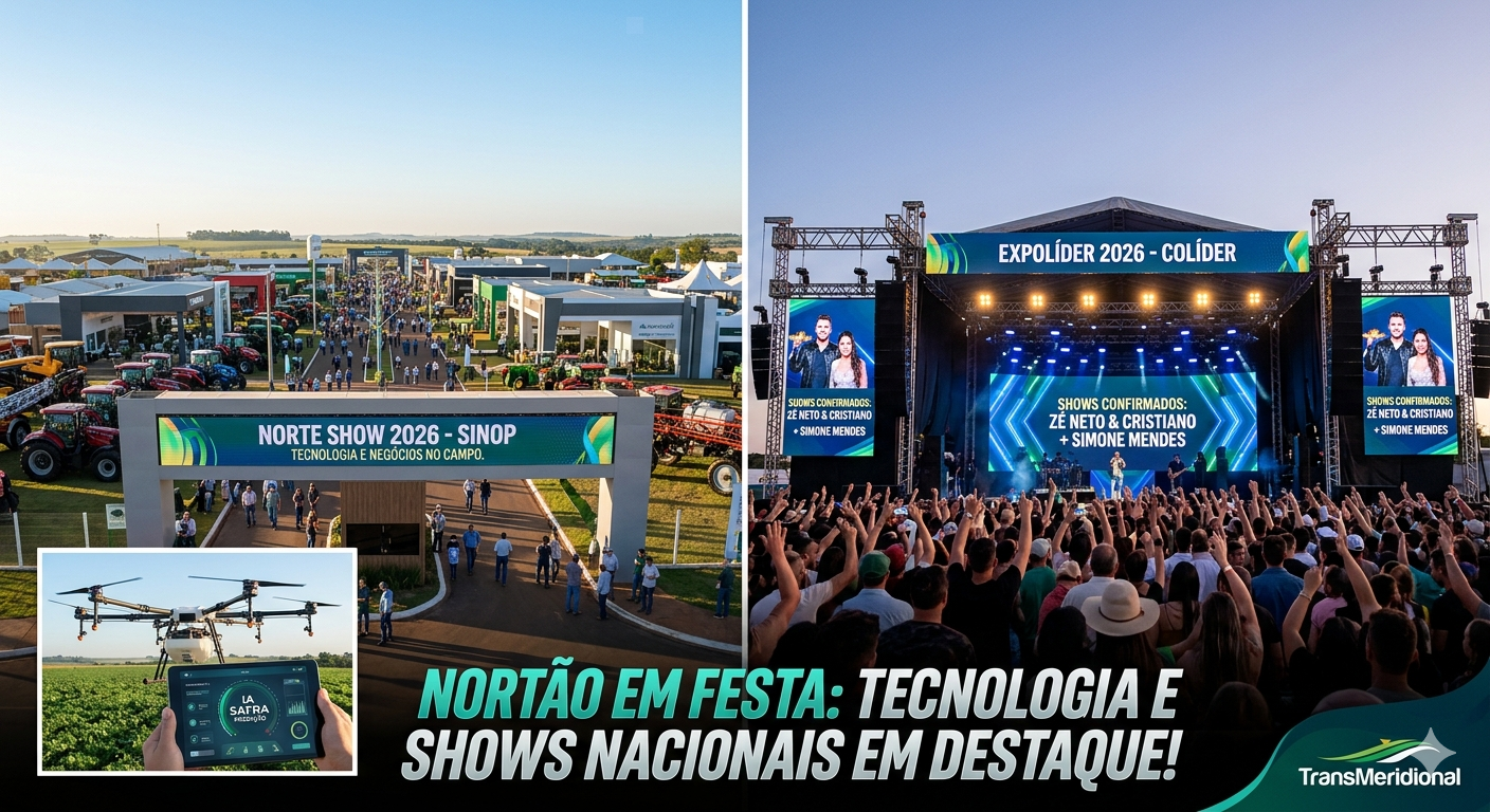 Nortão em Festa: Tecnologia e Shows Nacionais Movimentam Sinop e Colíder