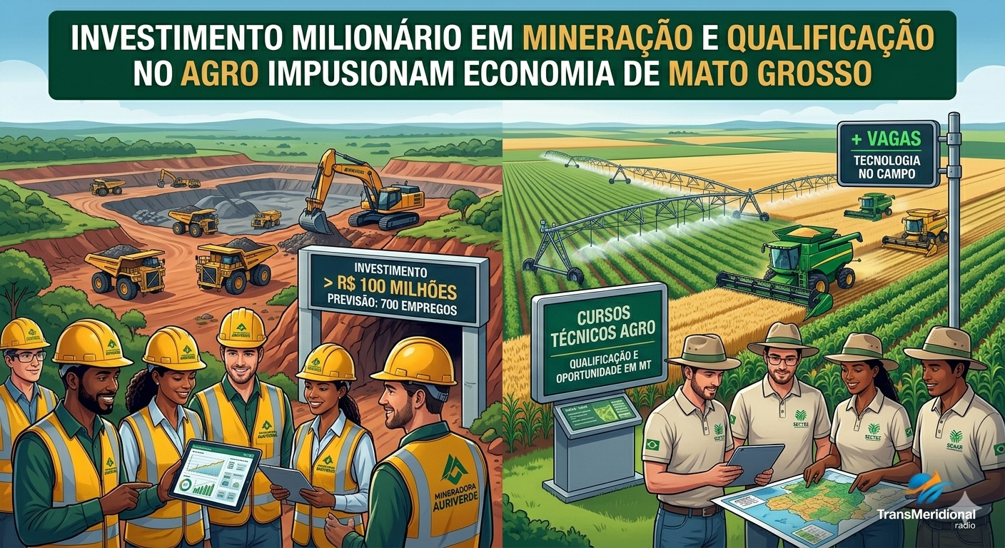 Investimento Milionário em Mineração e Qualificação no Agro Impulsionam Economia de Mato Grosso