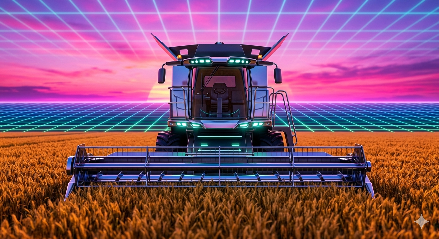 Sinfonia de Neon: O Agro em Ritmo de Retrowave