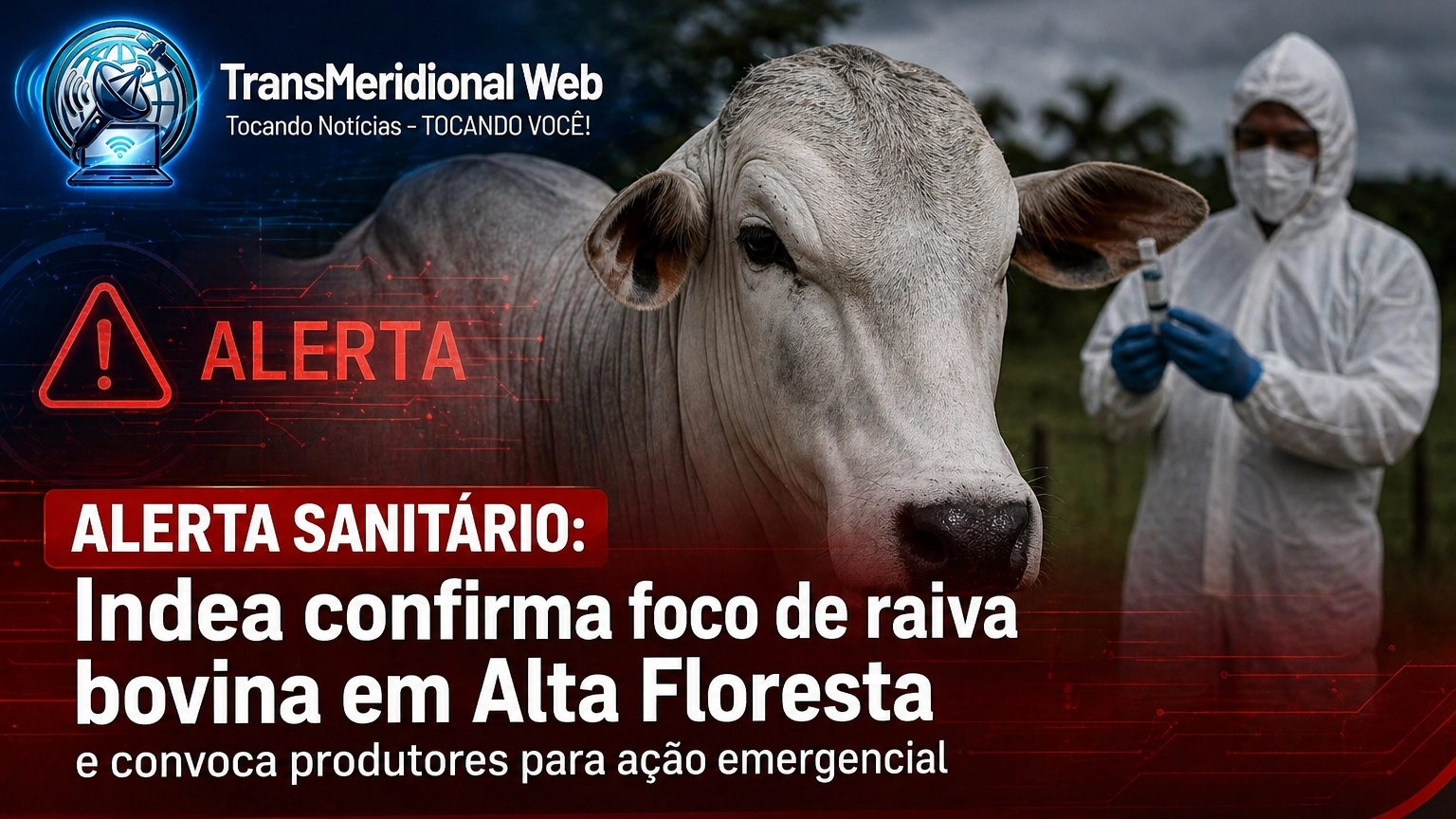ALERTA SANITÁRIO: Indea confirma foco de raiva bovina em Alta Floresta e convoca produtores para ação emergencial ALERTA SANITÁRIO: Indea confirma foco de raiva bovina em Alta Floresta e convoca produtores para ação emergencial