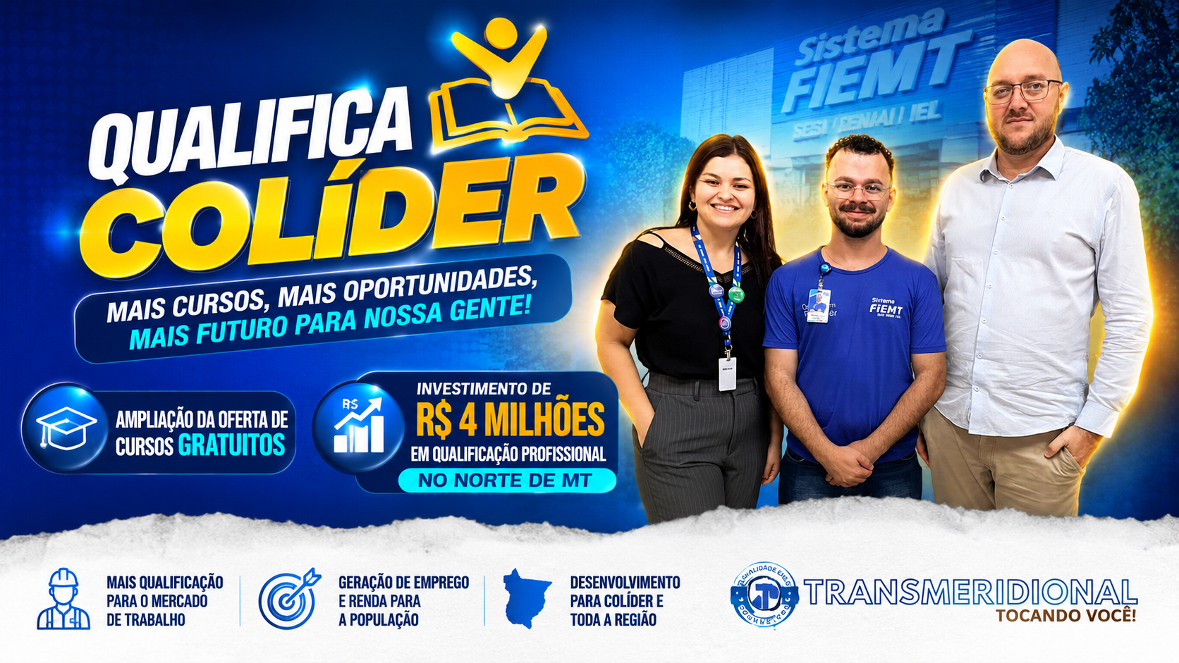 Qualifica Colíder amplia oferta de cursos gratuitos e injeta R$ 4 milhões em qualificação profissional no norte de MT