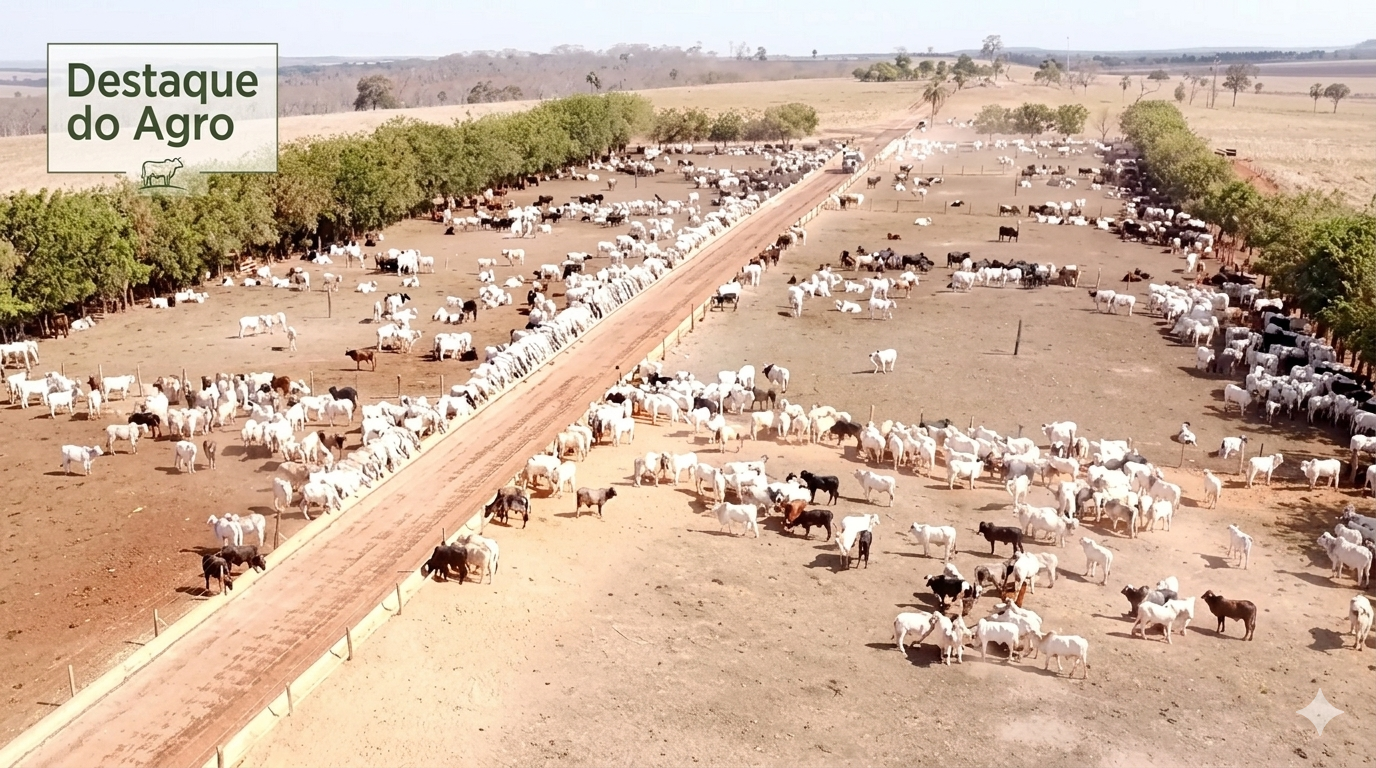 Explosão na pecuária: Confinamento de gado em Mato Grosso deve crescer 55% em 2026