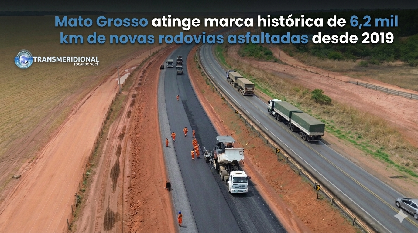 Mato Grosso atinge marca histórica de 6,2 mil km de novas rodovias asfaltadas desde 2019 Mato Grosso atinge marca histórica de 6,2 mil km de novas rodovias asfaltadas desde 2019