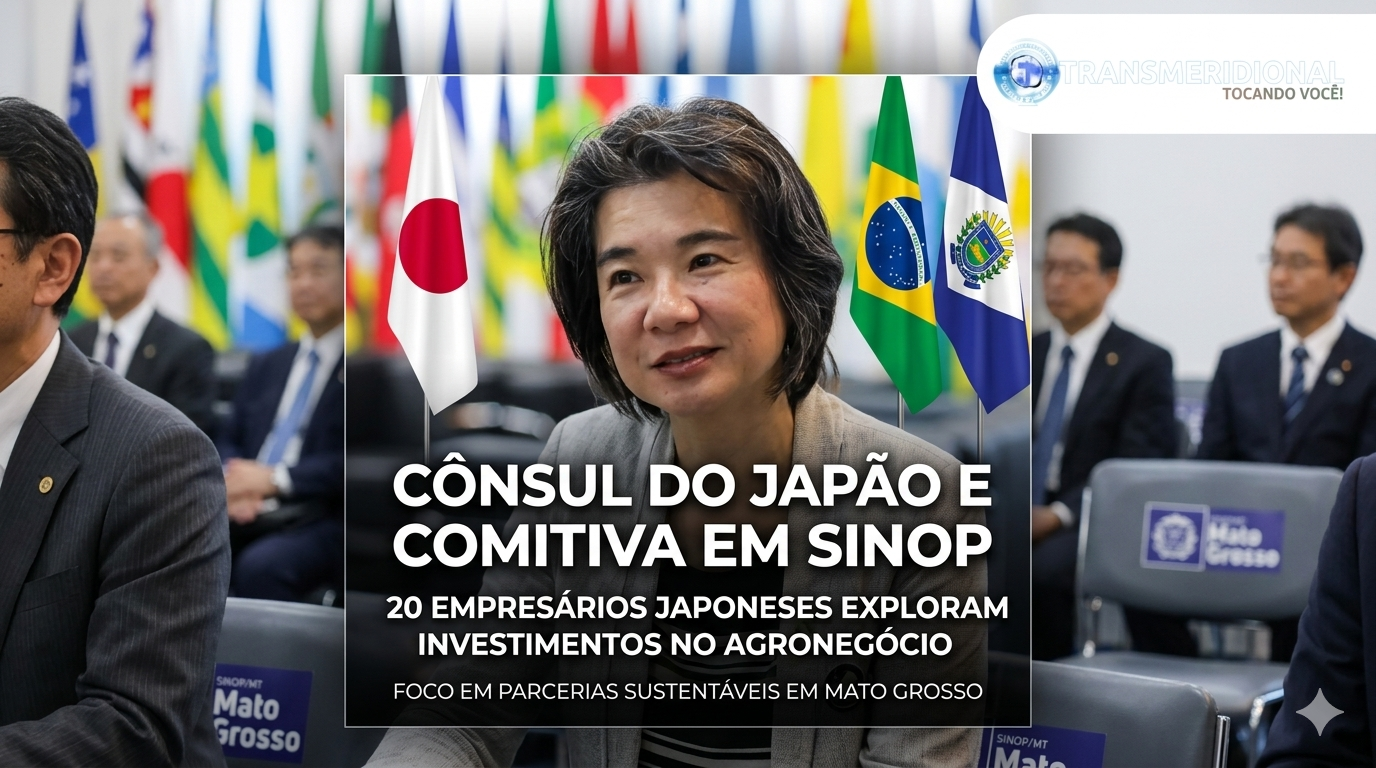 Cônsul do Japão e comitiva de 20 empresários desembarcam em Sinop em busca de investimentos no agronegócio