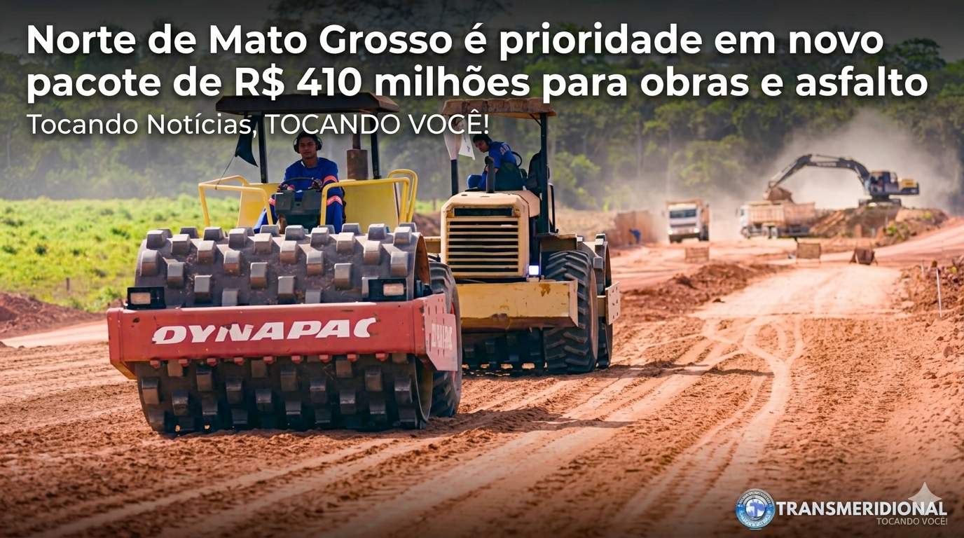 Norte de Mato Grosso é prioridade em novo pacote de R$ 410 milhões para obras e asfalto