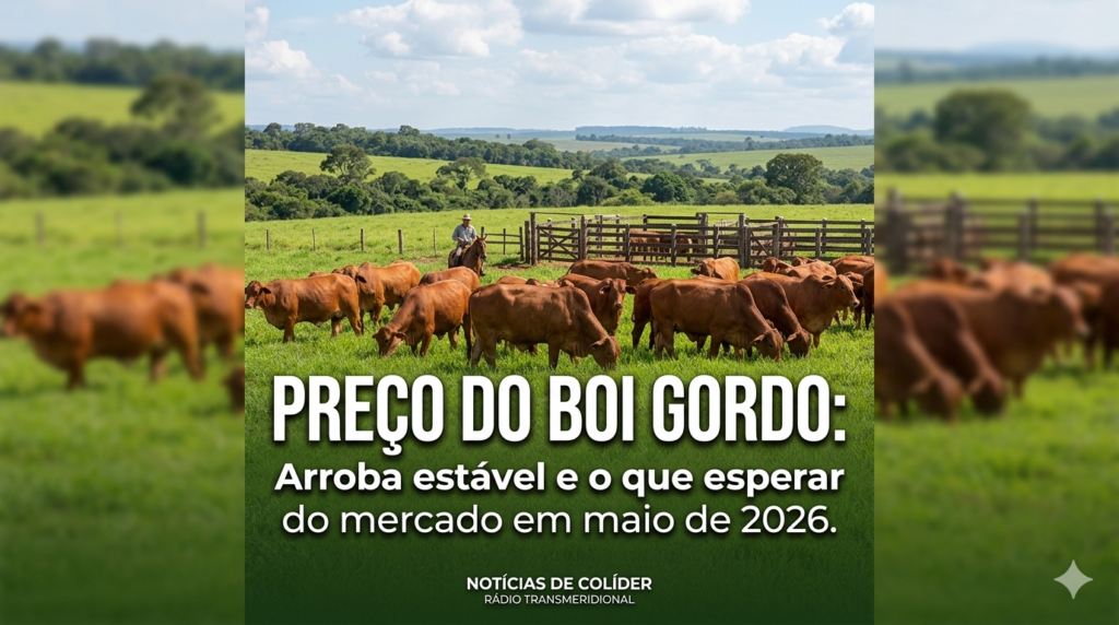 Preço do Boi Gordo em Colíder Hoje: Arroba Estável e Análise de Maio 2026