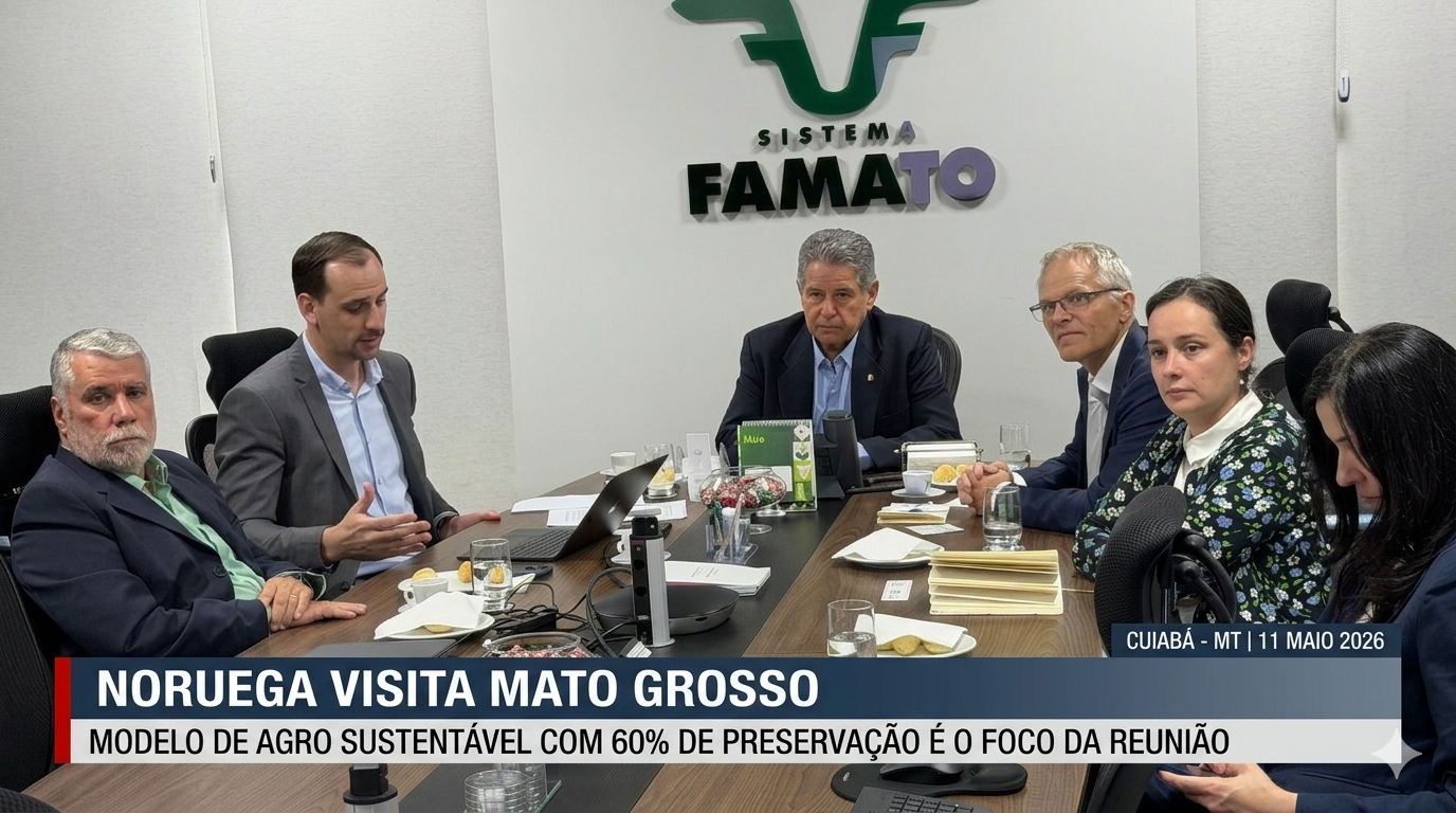 Noruega visita Mato Grosso para conhecer modelo de agro sustentável que preserva 60% do território Noruega visita Mato Grosso para conhecer modelo de agro sustentável que preserva 60% do território