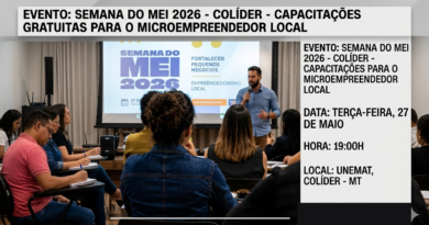 SEMANA MEI: Novas capacitações gratuitas para MEI prometem impulsionar vendas do comércio em Colíder